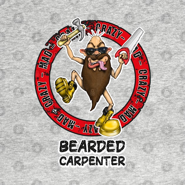Funny Bearded Carpenter Design by Status71